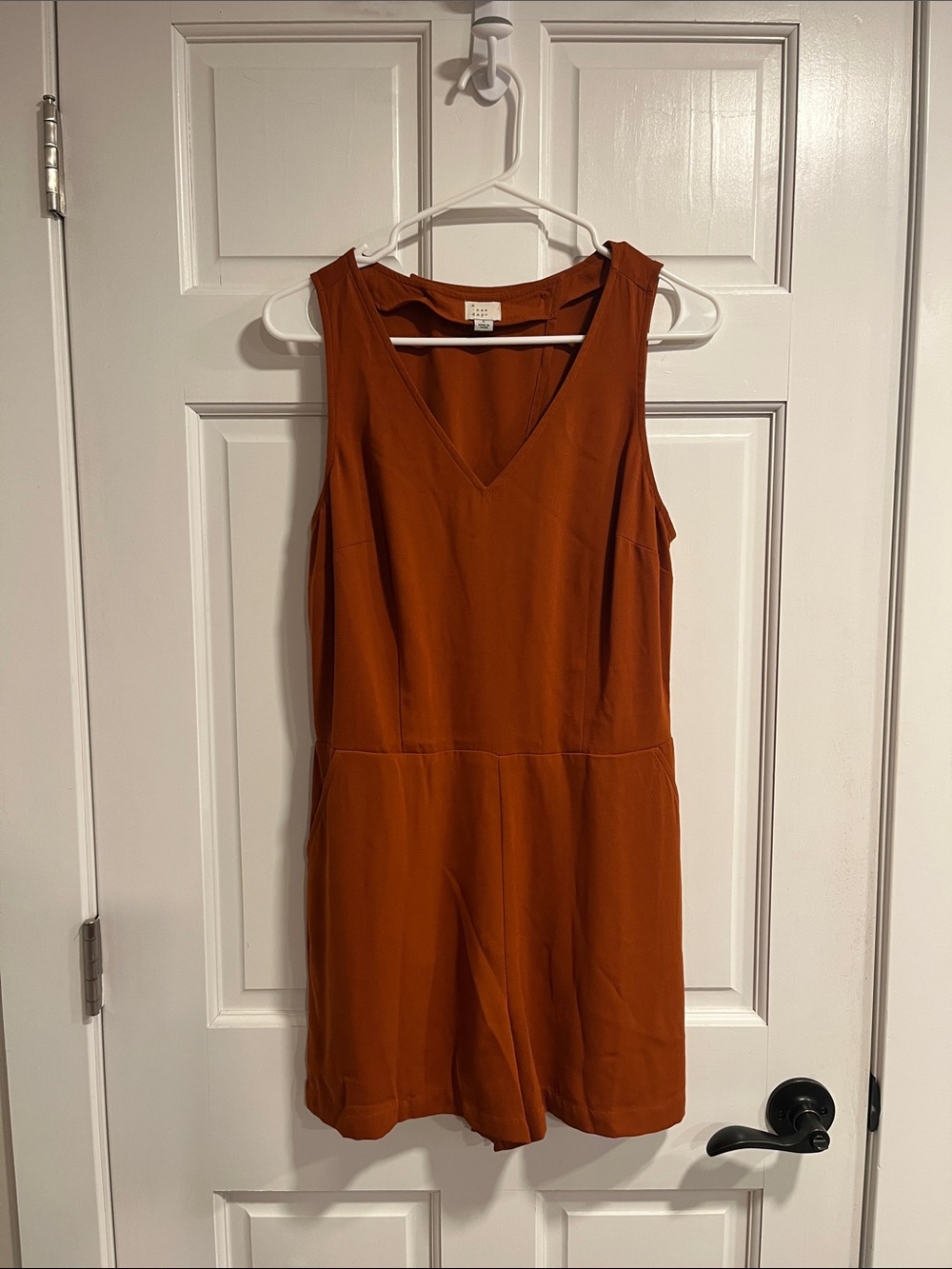 a new day Burnt Orange Romper Size Small